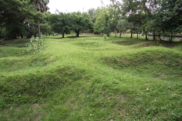 Some of the burial pits.